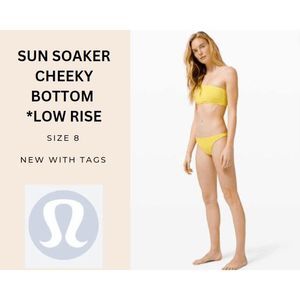 Lululemon Sun Soaker Cheeky Bottom *Low Rise Size 8 NEW
